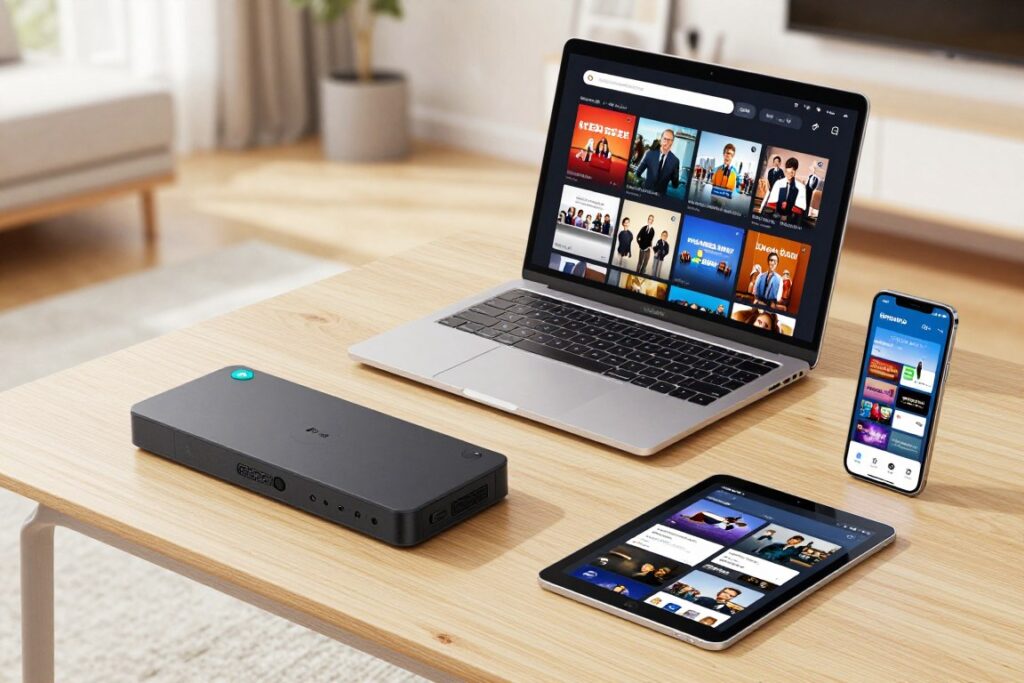 Service IPTV compatible avec plusieurs appareils
