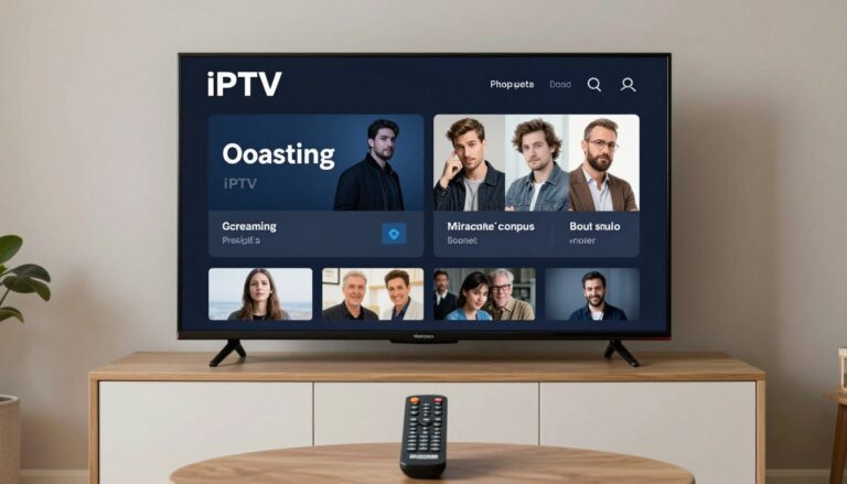 abonnement IPTV 12 mois sur une télévision connectée