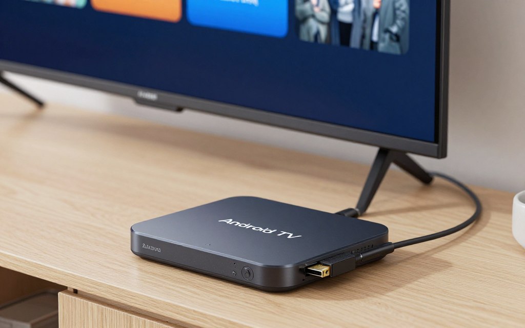 box Android connectée à une télévision box Android connectée à une télévision