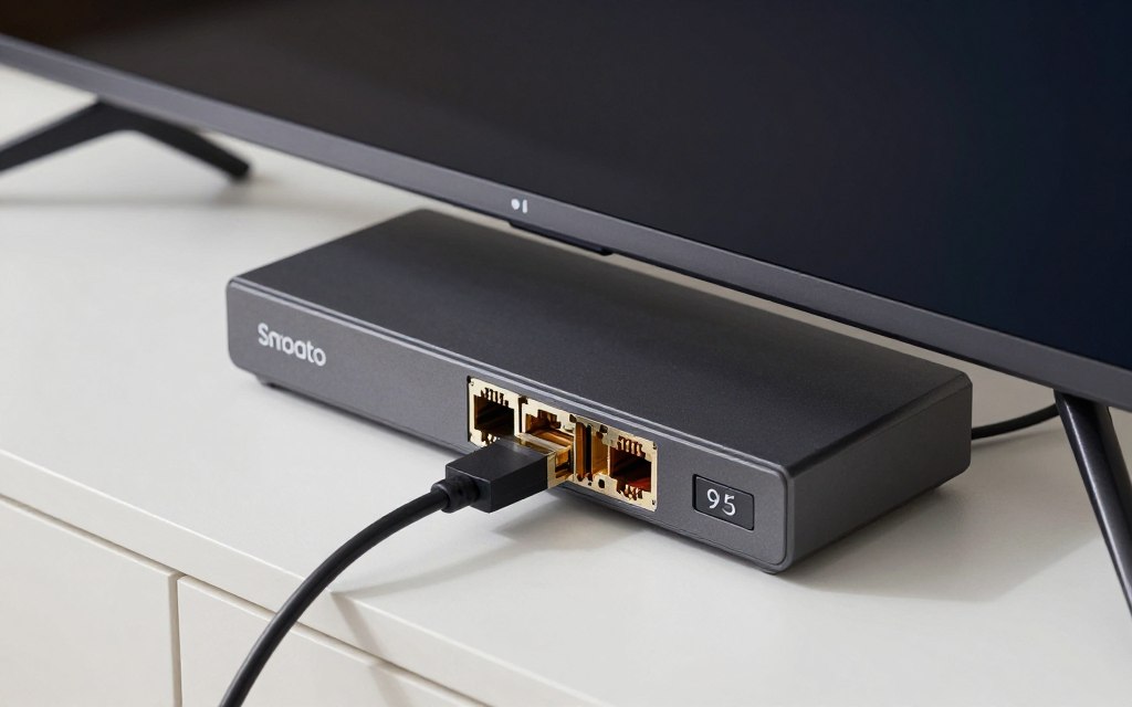 branchement réseau d’une Smart TV