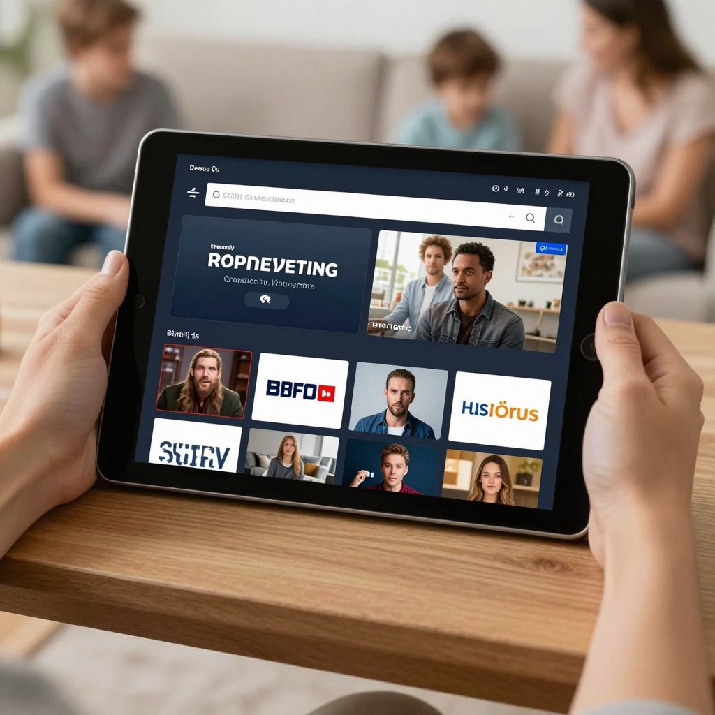 lecture sur tablette familiale