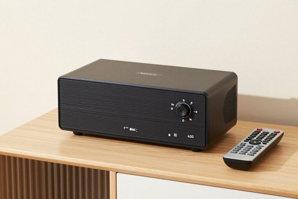 récepteur TV sur meuble