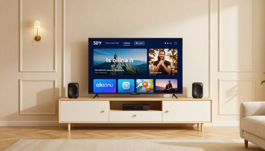 salon avec équipement IPTV légal