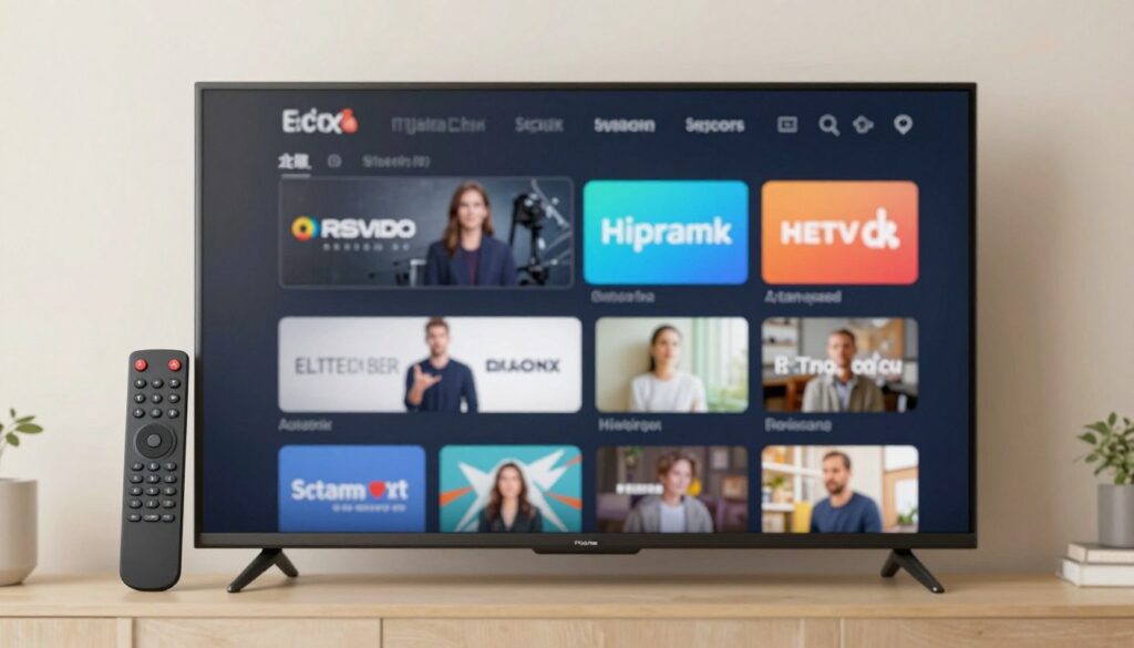 télécommande et télévision connectée