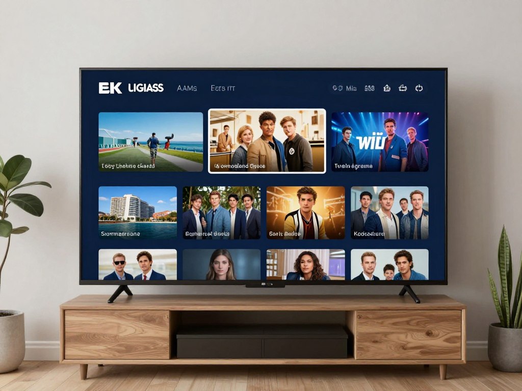 téléviseur connecté avec menu légal